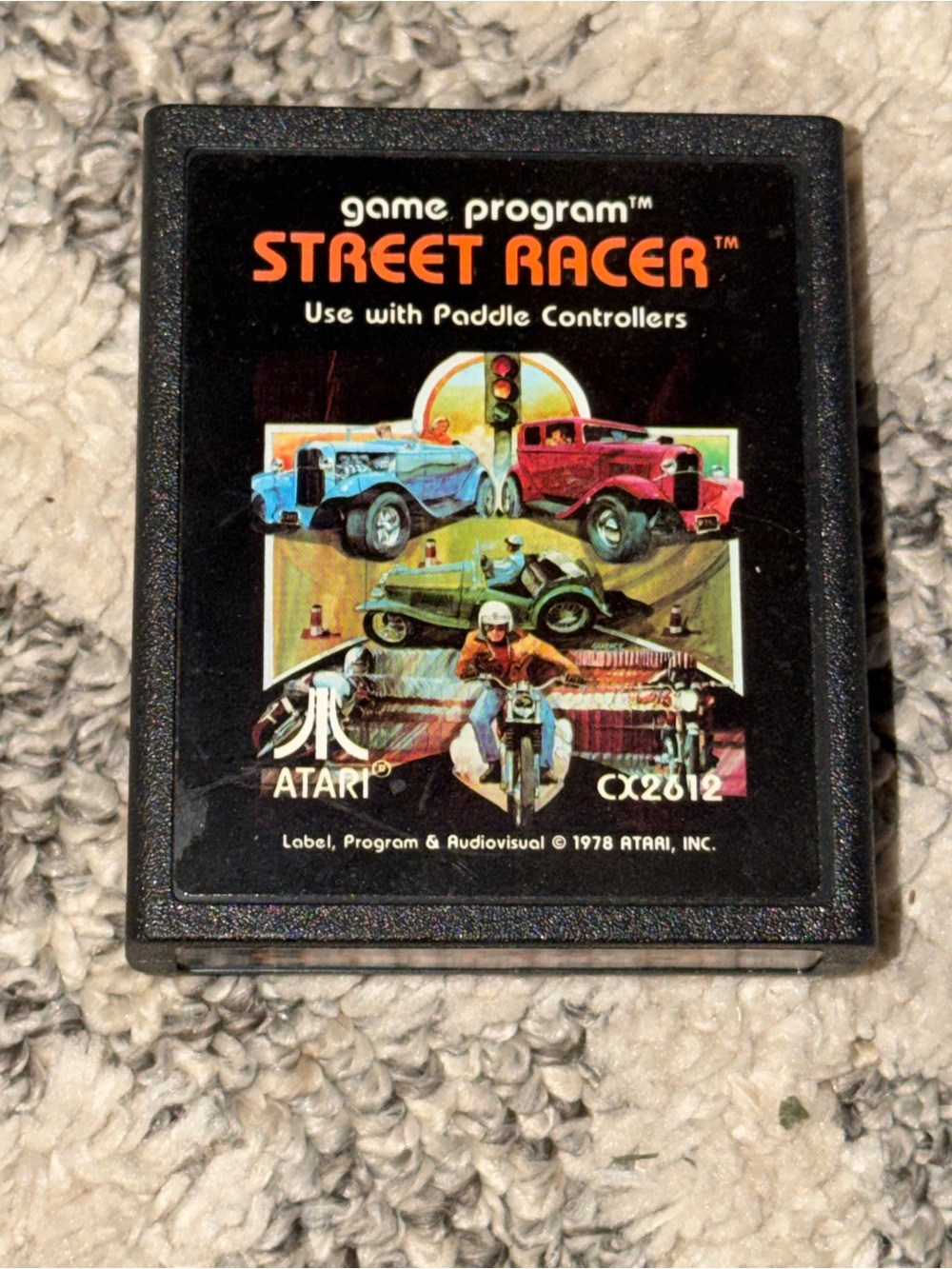 Street Racer Atari Video Game Cartridge Classic Used Pre Owned Tested Works GRT.